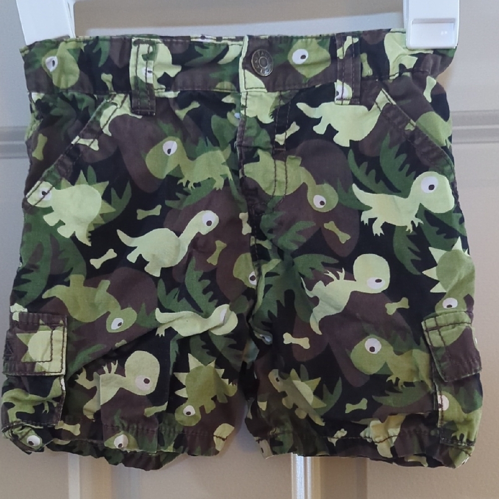 Children's Dinosaur Print Cargo Shorts